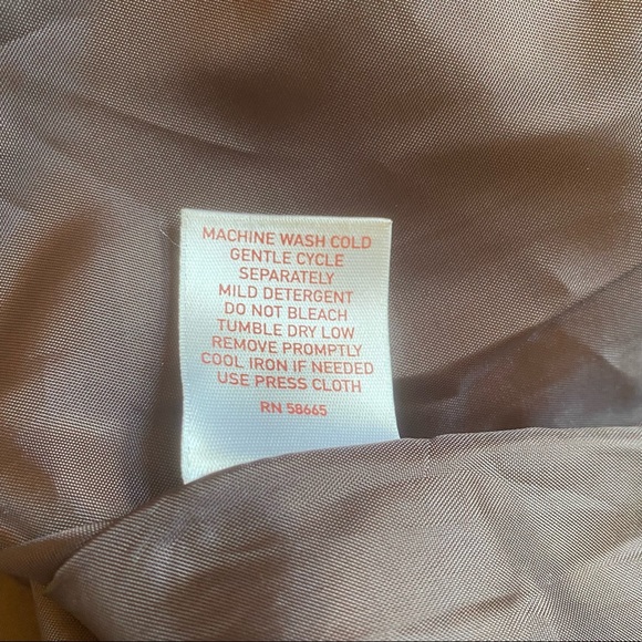 Nordstrom Leather Embroidered Blazer Brown Medium - Picture 10 of 10